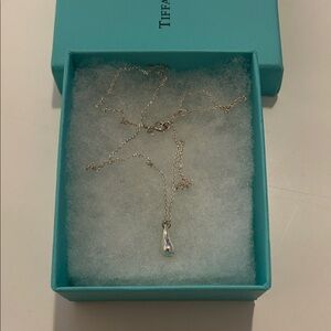 Tiffany and Co Elsa Peretti Teardrop Pendant Necklace